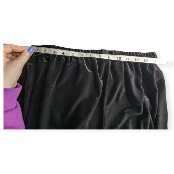 Vintage Suzannah James 2 Piece Black Velvet Outfit Size 16W - Picture 12 of 15